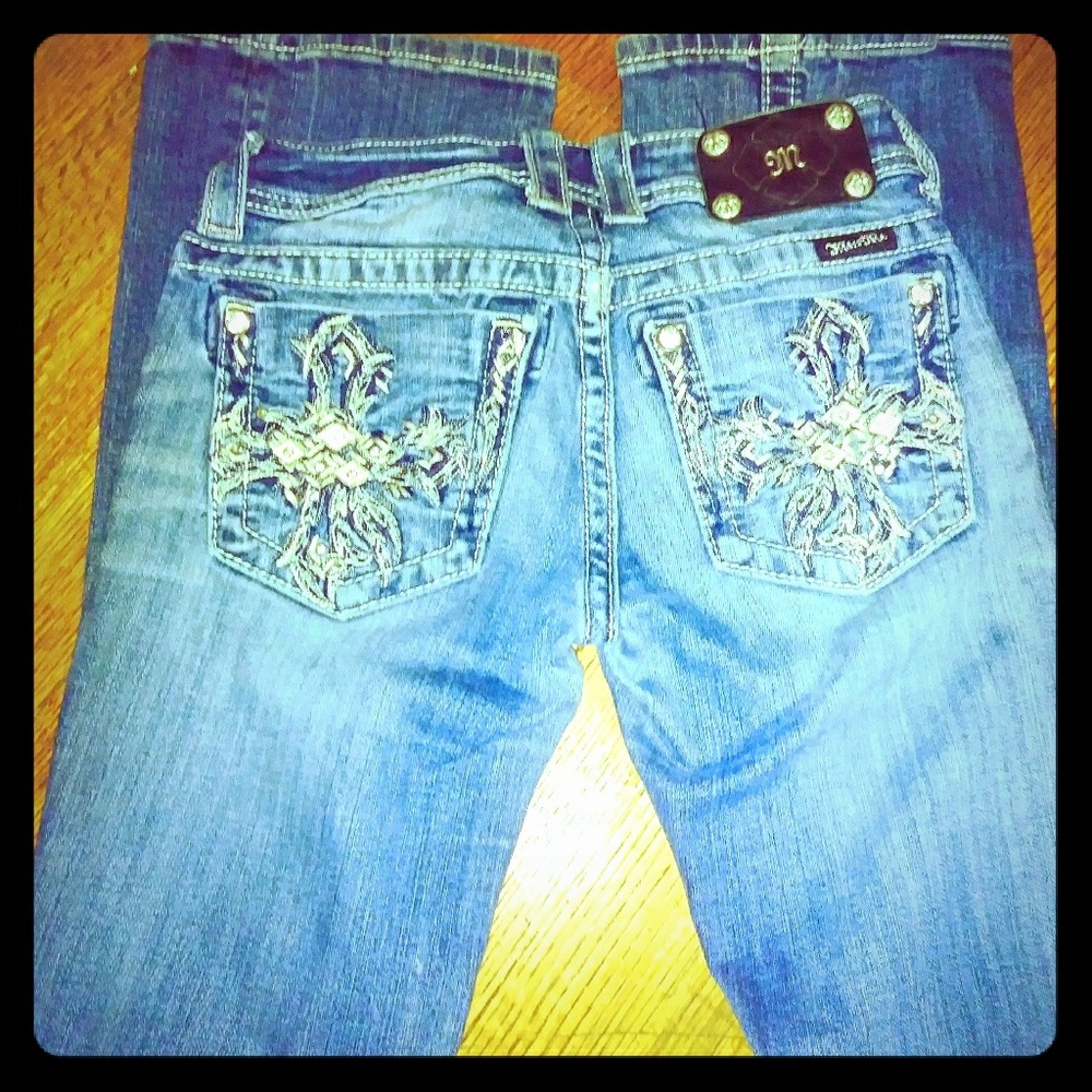 miss me jeans jp5494bv size 25 inseam 32